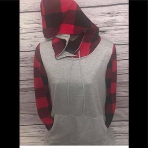 Checkered Plaid Hoodie